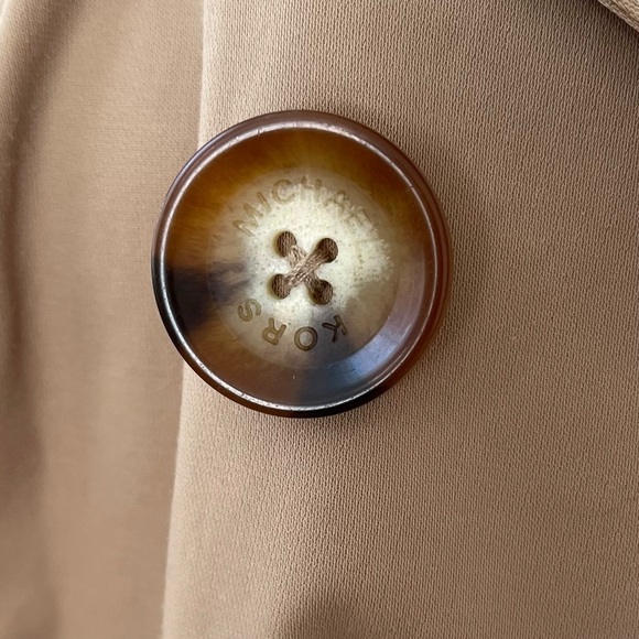 MICHAEL Michael Kors classic khaki rain trench coat water resistant S - Picture 13 of 16